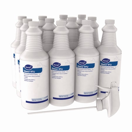 Diversey Cleaners & Detergents, Spray Bottle, Original, Blue, 12 PK 4705